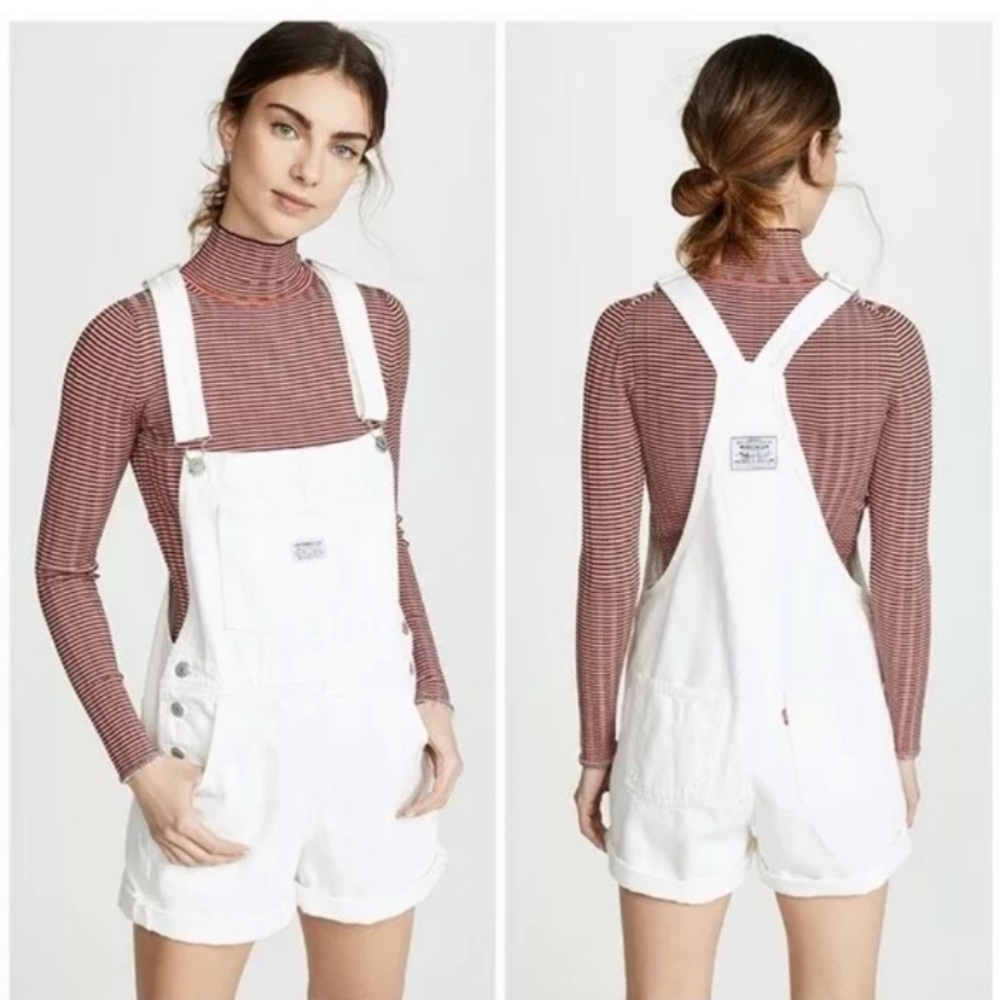 Levi’s Shortalls in White denim